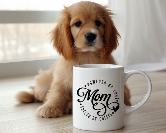 Powered By Love Fueled By Coffee Mom Coffee Mug