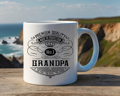 Premium Quality Aged To Perfection Grandpa Coffee Mug