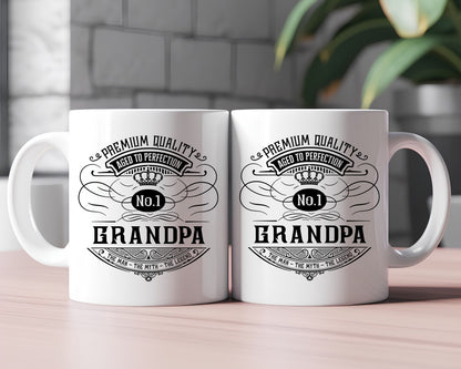 Premium Quality Aged To Perfection Grandpa Coffee Mug