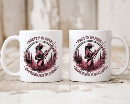 Pretty In Pink Dangerous In Camo Hunting Coffee Mug