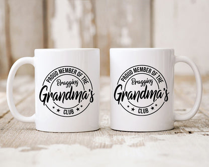 Proud Member Of The Bragging Grandma's Club Grandma Coffee Mug