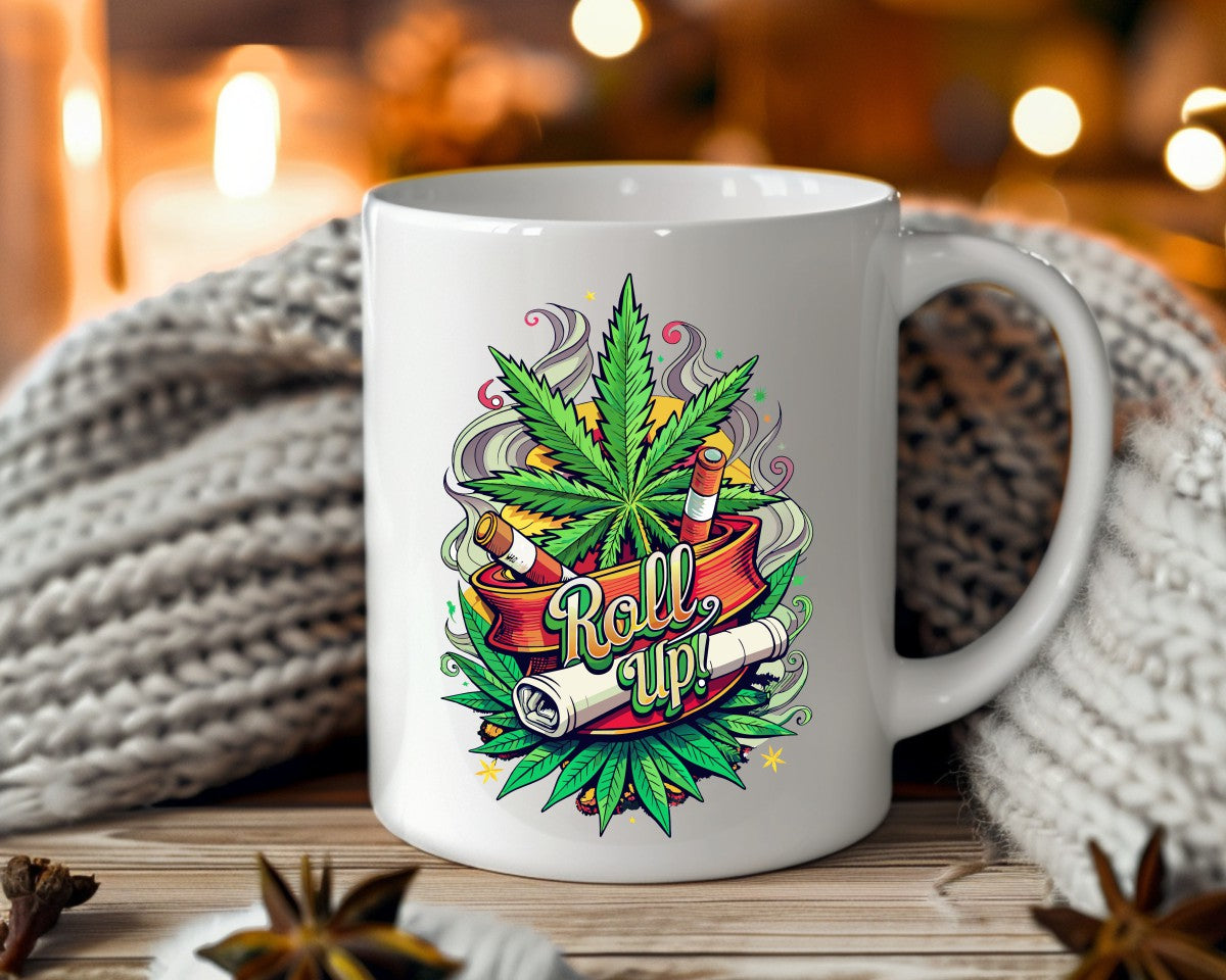 Roll Up Marijuana Weed Coffee Mugs