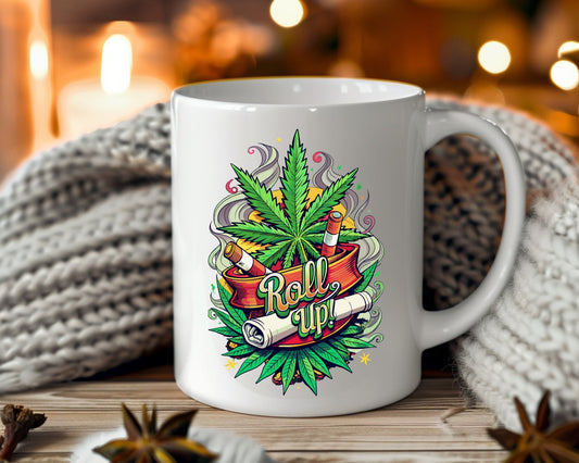 Roll Up Marijuana Weed Coffee Mugs