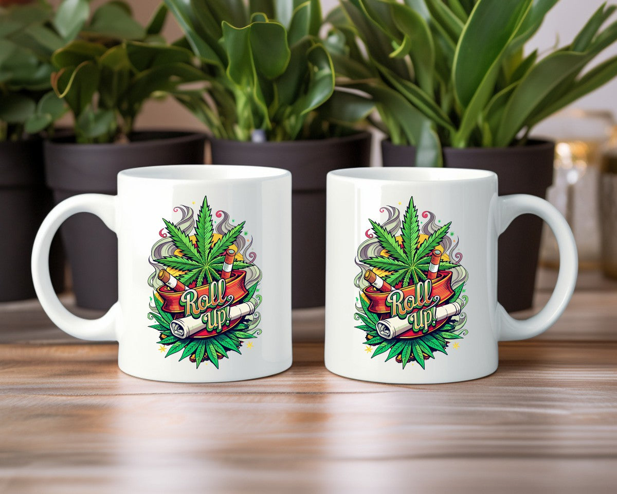 Roll Up Marijuana Weed Coffee Mugs