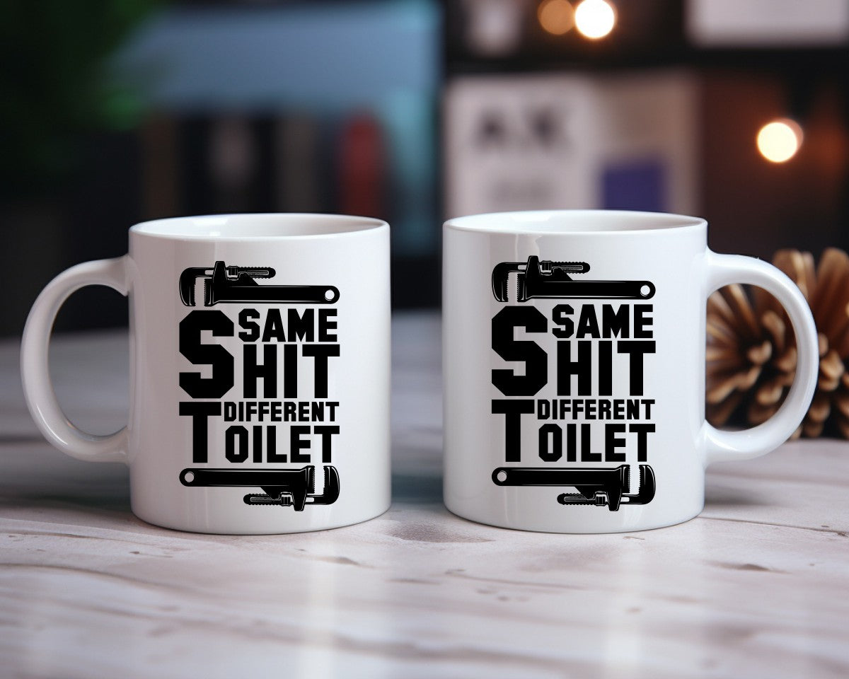 Same Shit Different Toilet Plumber Coffee Mug