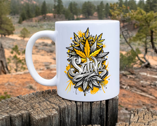 Sativa Marijuana Weed Coffee Mugs