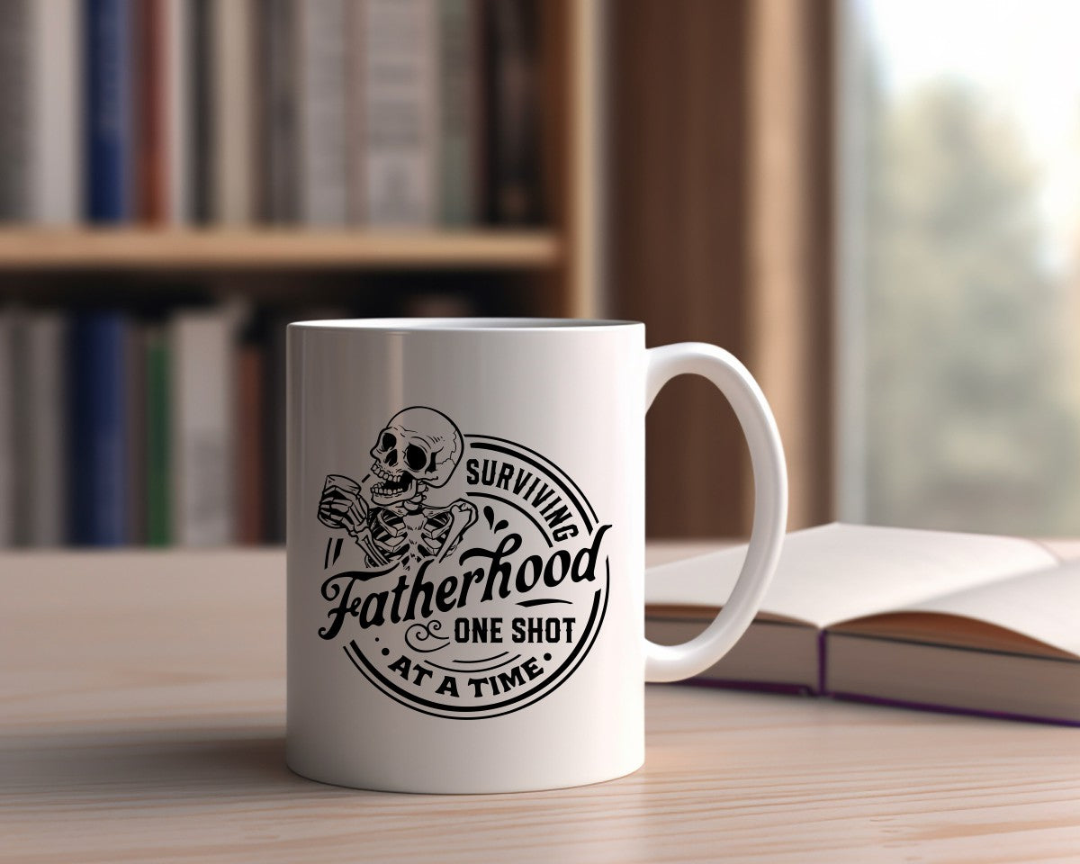 Surviving Fatherhood One Beer At A Time Dad Coffee Mug