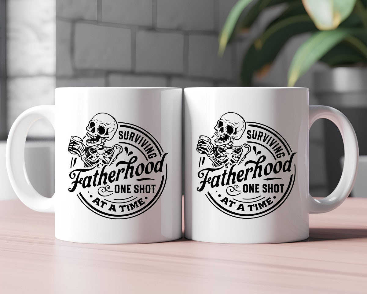 Surviving Fatherhood One Beer At A Time Dad Coffee Mug