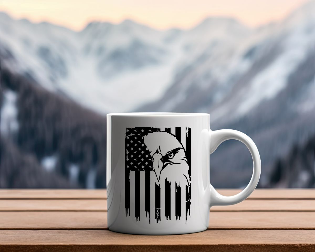 US Flag Eagle Patriotic/2nd Amendment Coffee Mug