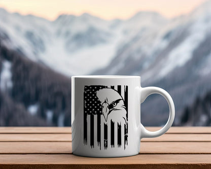 US Flag Eagle Patriotic/2nd Amendment Coffee Mug