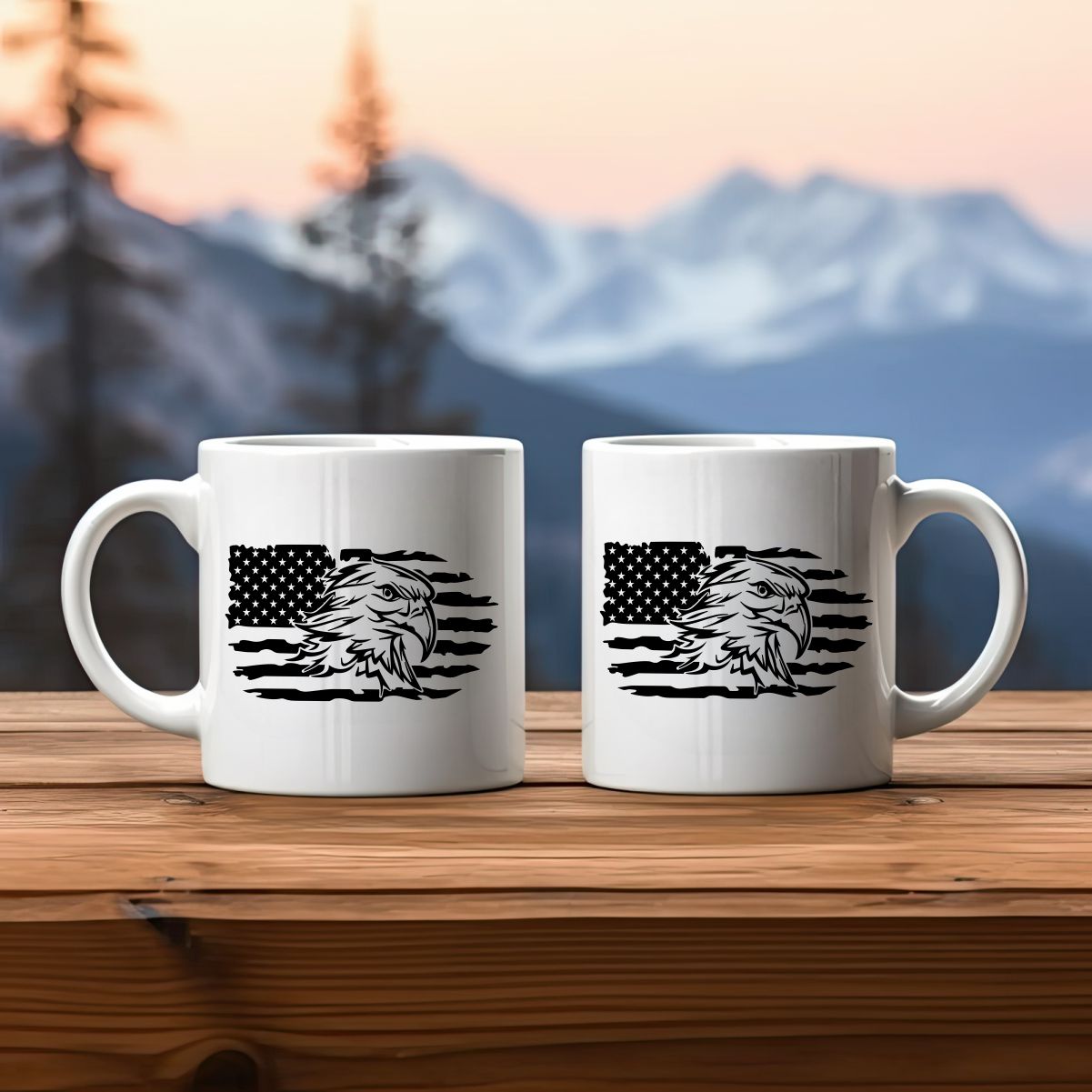 US Flag Eagle Patriotic/2nd Amendment Coffee Mug C