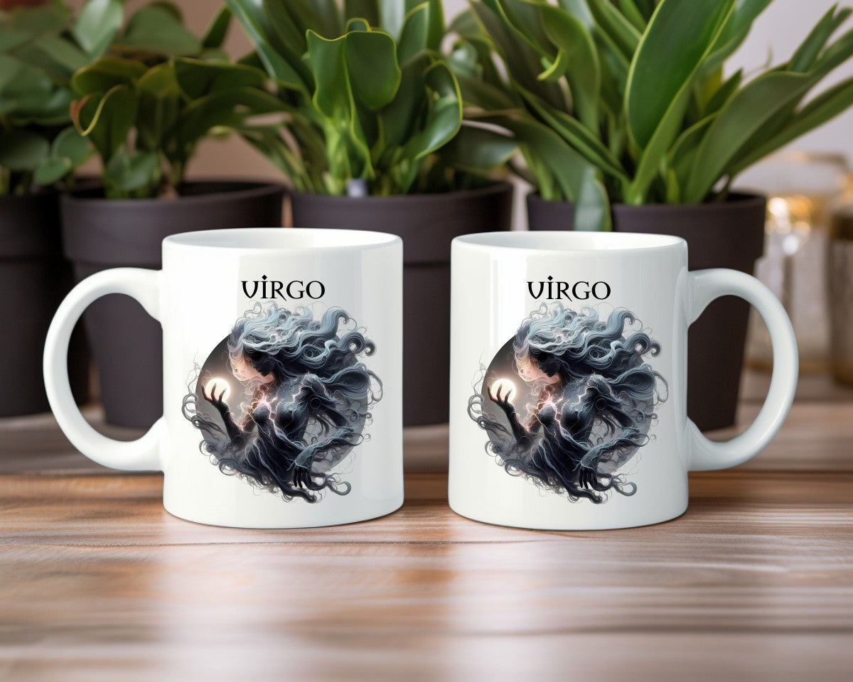 Virgo Zodiac Astrology Sign Coffee Mugs