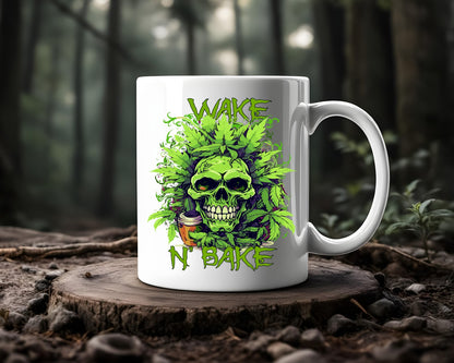 Wake N' Bake Marijuana Weed Coffee Mugs