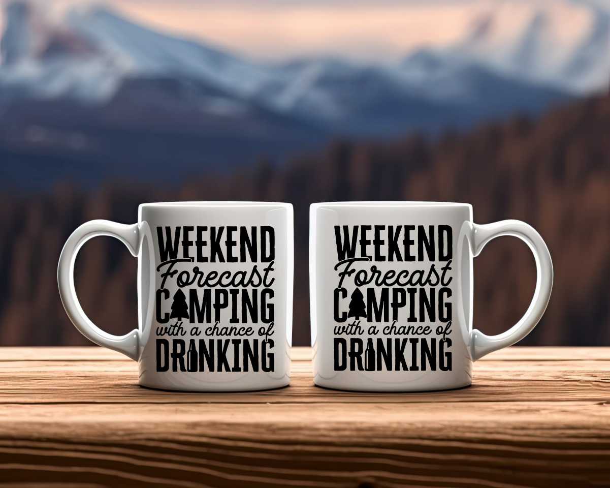 Weekend Forecast Camping Coffee Mug