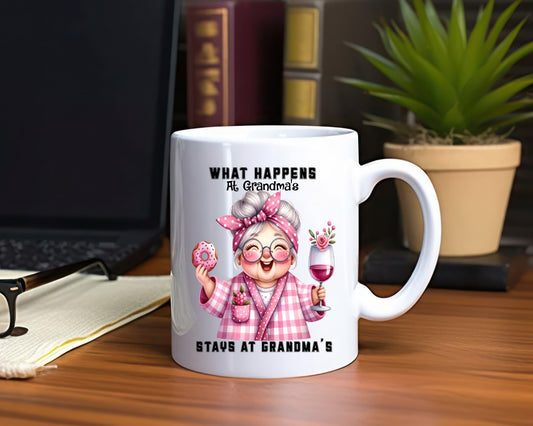 What Happens At Grandma's Stays At Grandma's Coffee Mug