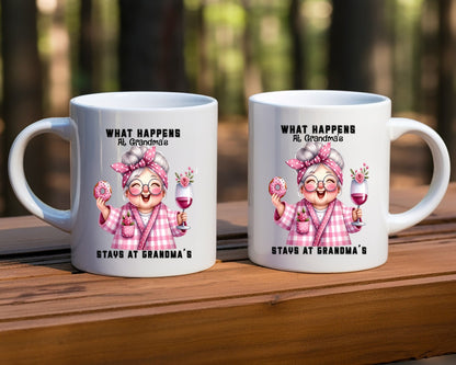 What Happens At Grandma's Stays At Grandma's Coffee Mug