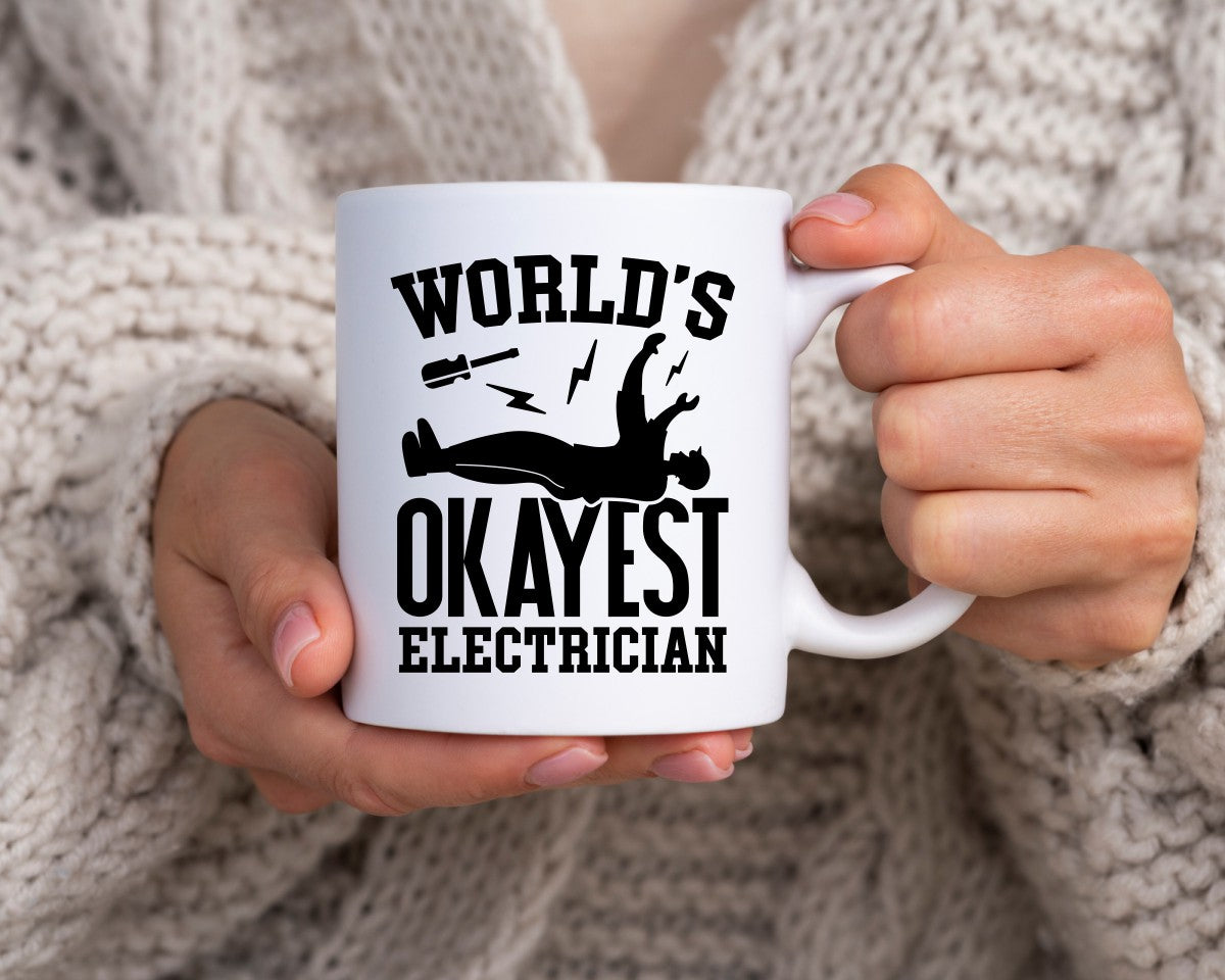 World's Okayest Electrician Coffee Mug